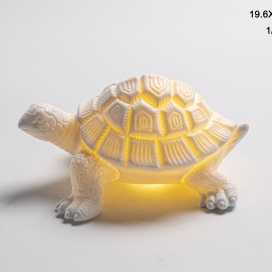 CERAMIC OCEAN DECOR SEA TURTLE WITH LED